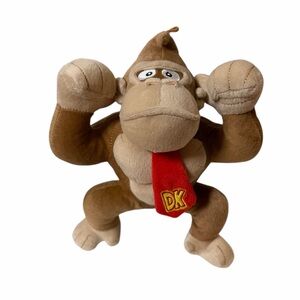 Super Mario Donkey Kong Plush Nintendo Tan Gorilla Stuffed Animal 9 in Toy 2022